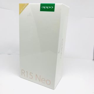 アンドロイド(ANDROID)の【未開封】SIMフリー OPPO R15 neo 3GB 64GB ピンク(スマートフォン本体)