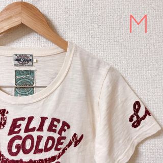 キューブシュガー(CUBE SUGAR)のCUBESUGER トップス M 刺繍 キューブシュガー Tシャツ ロゴT (Tシャツ(半袖/袖なし))