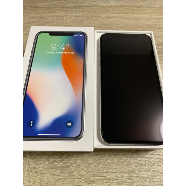 【美品】iPhone X 256GB SIMフリー シルバー