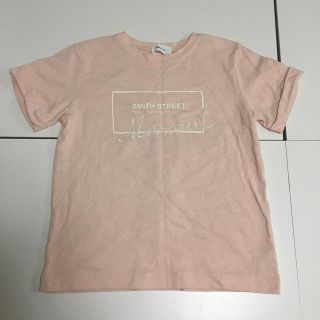 ミラオーウェン(Mila Owen)のミラオーウェン 薄手スウェット Ｔシャツ ピンク ロゴ(Tシャツ(半袖/袖なし))