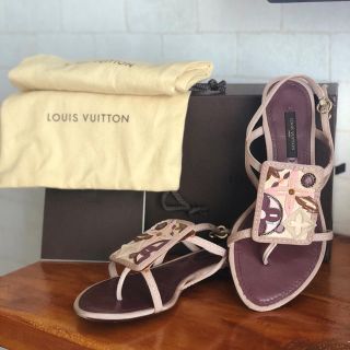 ルイヴィトン(LOUIS VUITTON)のルイヴィトン サンダル 靴 34サイズ 日本サイズ約22cm パンプス ミュール(サンダル)