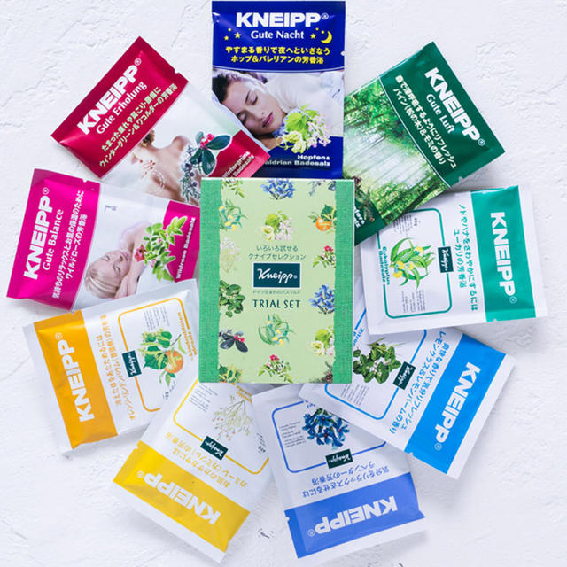 Kneipp(クナイプ)の専用★クナイプ バスソルト トライアルセット 40g×9包入 コスメ/美容のボディケア(入浴剤/バスソルト)の商品写真