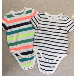 ベビーギャップ(babyGAP)のbaby GAP ロンパース 2枚 セット(ロンパース)