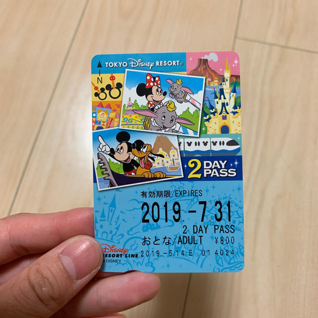 Disney(ディズニー)のリゾートライン 2dayパス チケットの施設利用券(遊園地/テーマパーク)の商品写真