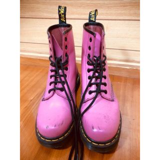 ドクターマーチン(Dr.Martens)のドクターマーチン ブーツ ピンク 刻印入り Dr.Martens(ブーツ)