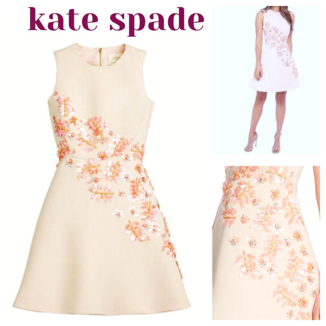 【kate spade】艶めきビジューがきらめく✨最上級ワンピース˖☽°.*