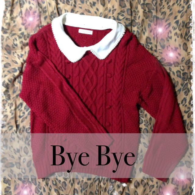 ByeBye(バイバイ)の値下ByeBye♡パール襟ニット レディースのトップス(ニット/セーター)の商品写真