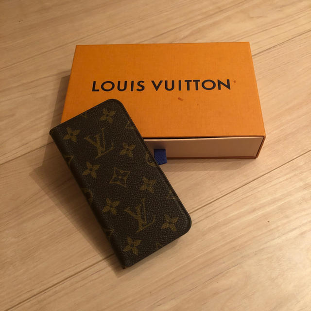 LOUIS VUITTON(ルイヴィトン)の値下げ！箱付き ヴィトン アイフォンXケース 本物 美品 スマホ/家電/カメラのスマホアクセサリー(iPhoneケース)の商品写真