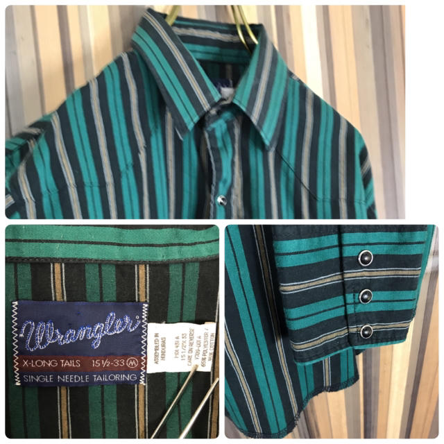 Wrangler(ラングラー)のラングラー wrangler ウエスタンシャツ  長袖 マルチストライプ メンズのトップス(シャツ)の商品写真
