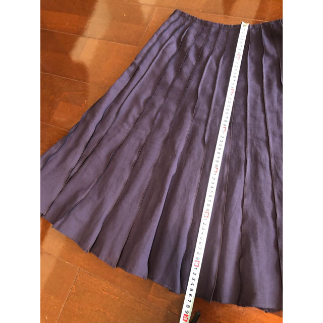 Sybilla(シビラ)のSybilla プリーツスカートパープル 、kettyブラウン柄スカート レディースのスカート(ひざ丈スカート)の商品写真