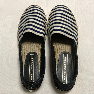 マークジェイコブス(MARC JACOBS)の新品 未使用 マーク ジェイコブス ボーダー エスパドリーユ 定価46440円(スリッポン/モカシン)