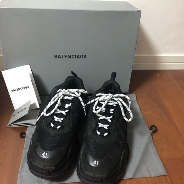 メンズBALENCIAGA トリプルエス  41 ブラック