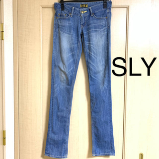 スライ(SLY)のSLY 【スキニーデニムパンツ】ブルー(スキニーパンツ)