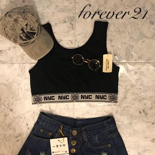 フォーエバートゥエンティーワン(FOREVER 21)のforever21❁*·ロゴタンクトップ☀︎(タンクトップ)