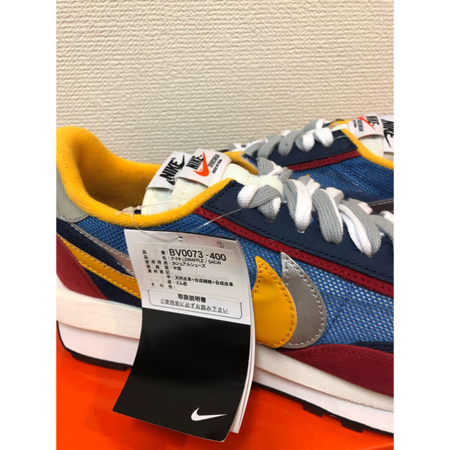 NIKE(ナイキ)の 【チチャリート様専用】NIKE × sacai LDwaffle ブルー メンズの靴/シューズ(スニーカー)の商品写真