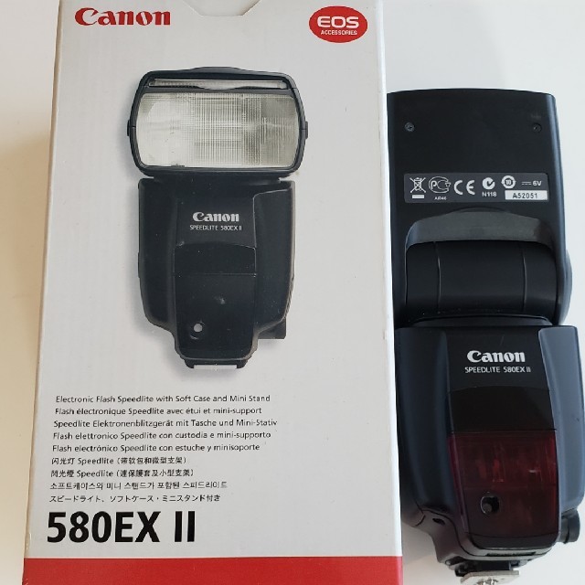 Canon - canon ストロボ 580EX II 大容量 スピードライト キャノンの