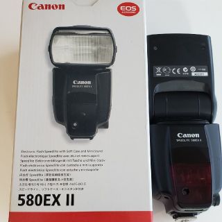 キヤノン(Canon)のcanon ストロボ 580EX II 大容量 スピードライト キャノン(ストロボ/照明)