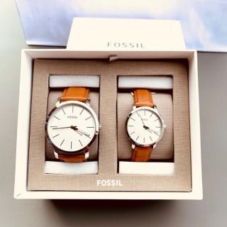 フォッシル(FOSSIL)のFOSSIL ペアウォッチ 本牛革 ※バラ売りも可(腕時計)