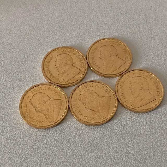 クルーガーランド金貨 1/10オンス 5枚 6/20まで期間限定です。