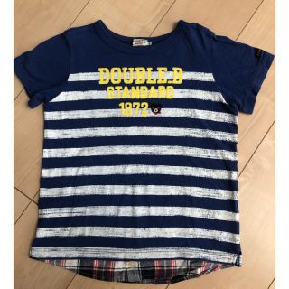 ダブルビー(DOUBLE.B)のミキハウスDOUBLE.B 130 子供 半袖 Ｔシャツ(Tシャツ/カットソー)