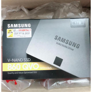 サムスン(SAMSUNG)の新品未使用 Samsung SSD 860 QVO 1TB サムスン(PC周辺機器)