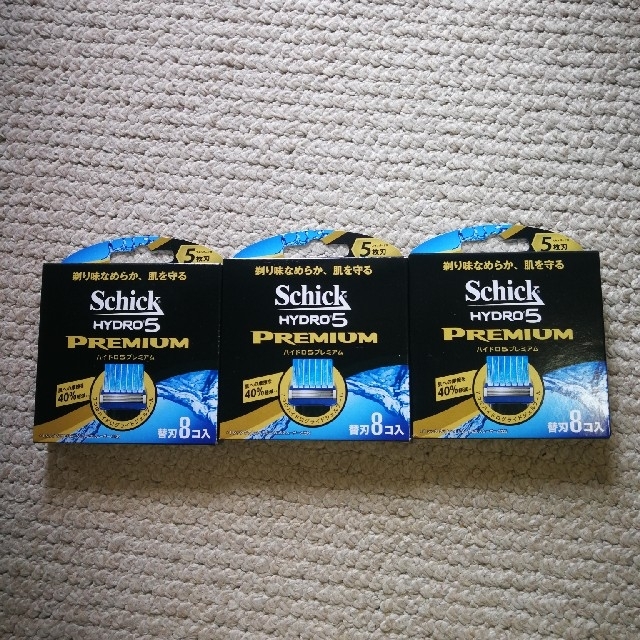 Schick hydro5 premium 替刃8個入り×3個