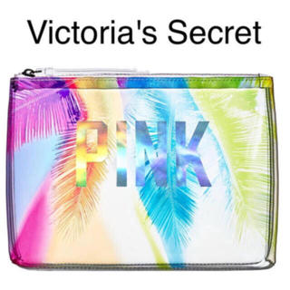 ヴィクトリアズシークレット(Victoria's Secret)の★Victoria's Secret★大きめクリアポーチ★PINK ピンク(ポーチ)