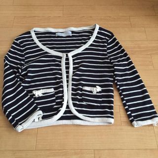 ザラ(ZARA)のZARA♡送料込み♡ボーダーカーディガン(カーディガン)