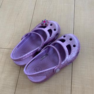 クロックス(crocs)のクロックス crocs C9 16.5センチ ラメパープル(サンダル)