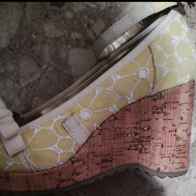 ANNA SUI(アナスイ)のANNA SUI　ウェッジソール　パンプス レディースの靴/シューズ(ハイヒール/パンプス)の商品写真