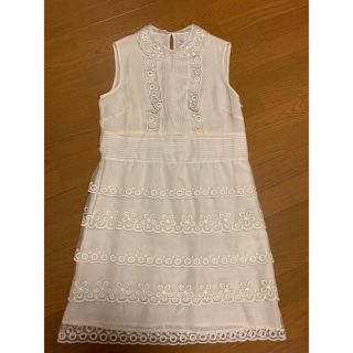 レッドヴァレンティノ(RED VALENTINO)のredvalentino オーガンジーシルクワンピース(ひざ丈ワンピース)