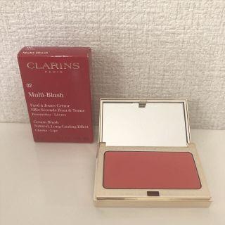 クラランス(CLARINS)の【新品】CLARINS クラランス マルチブラッシュ 02 キャンディー(チーク)