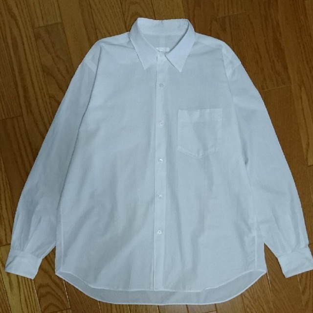 COMOLI  コットン胸ポケット付シャツ　メンズ　サイズ0