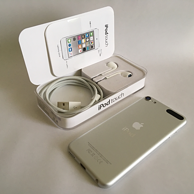 【激安】 iPod シルバー 美品 16GB 6世代 touch iPod - touch ポータブルプレーヤー