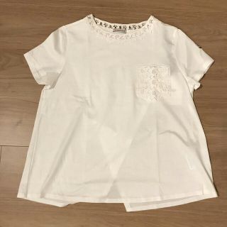 モンクレール(MONCLER)のモンクレール MONCLER レースロゴトップス(Tシャツ(半袖/袖なし))