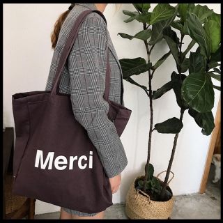 新品 レディース トートバッグ ヴィンテージ風 メルシー merci(トートバッグ)