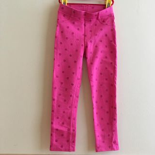 エイチアンドエム(H&M)の120cmピンクのドットパンツ(パンツ/スパッツ)