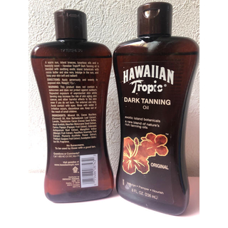 ハワイアントロピック　ダークタンニングオイル　サンオイル　ココナッツ　日焼け肌
