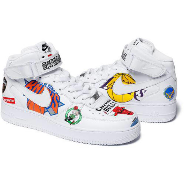 Supreme Nike NBA Teams Air Force 1 Mid 白