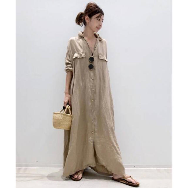 REMI RELIFE MAXI シャツワンピース レミ レリーフ 数量は多い www