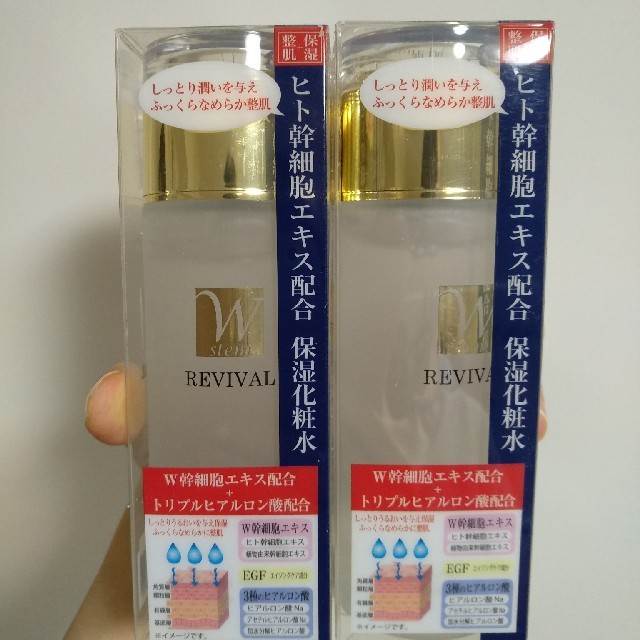 ヒト幹細胞エキス配合保湿化粧水2本 コスメ/美容のスキンケア/基礎化粧品(化粧水/ローション)の商品写真