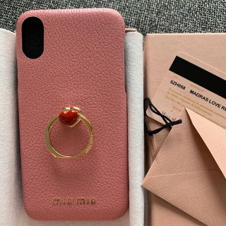 ミュウミュウ(miumiu)の大人気！ 完売品！ miumiu ミュウミュウ iPhone X ケース(iPhoneケース)