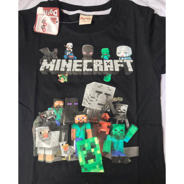 【新品】mine craft マイクラ Tシャツ ハーフパンツセット 黒 160 キッズ/ベビー/マタニティのキッズ服男の子用(90cm~)(Tシャツ/カットソー)の商品写真