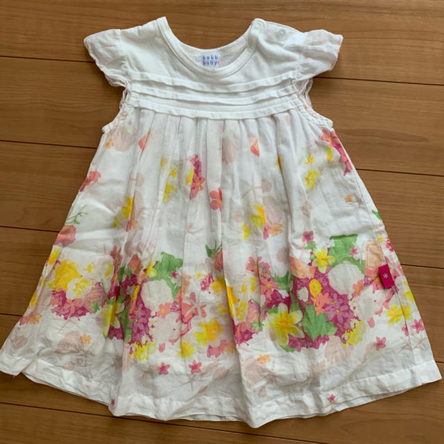 hakka baby(ハッカベビー)の☆ハッカ ベビー  花柄 ワンピース キッズ/ベビー/マタニティのベビー服(~85cm)(ワンピース)の商品写真