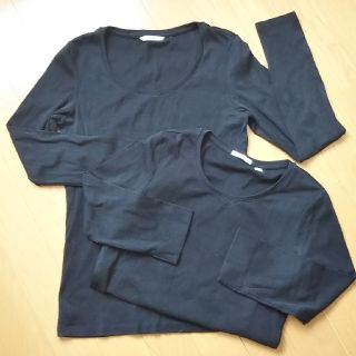 ユニクロ(UNIQLO)のUNIQLOプレミアムコットン長袖七分丈セット(Tシャツ(長袖/七分))