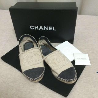 シャネル(CHANEL)の本物！ シャネル エスパドリーユ(スリッポン/モカシン)