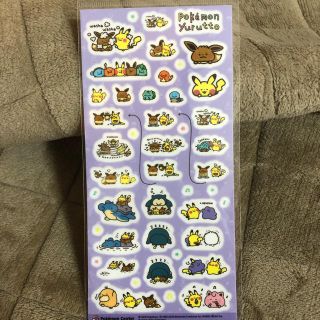 ポケモン(ポケモン)のシール Pokémon Yurutto ポケモンゆるっと(キャラクターグッズ)