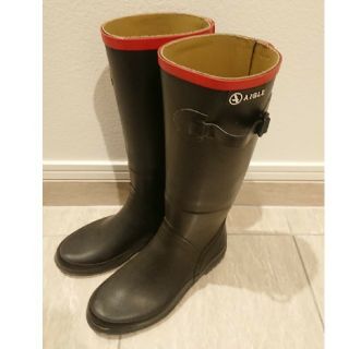 エーグル(AIGLE)のAIGLE ロングレインブーツ ネイビー23cm(シャンタベルラバーブーツ )(レインブーツ/長靴)