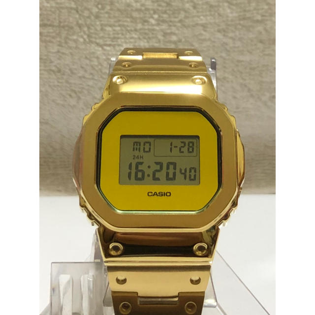 G-SHOCK - カスタムG-SHOCK！フルメタルフルゴールドDW-5700BBMB-1ベース！の通販 by SGSX1100S's shop｜ジーショックならラクマ