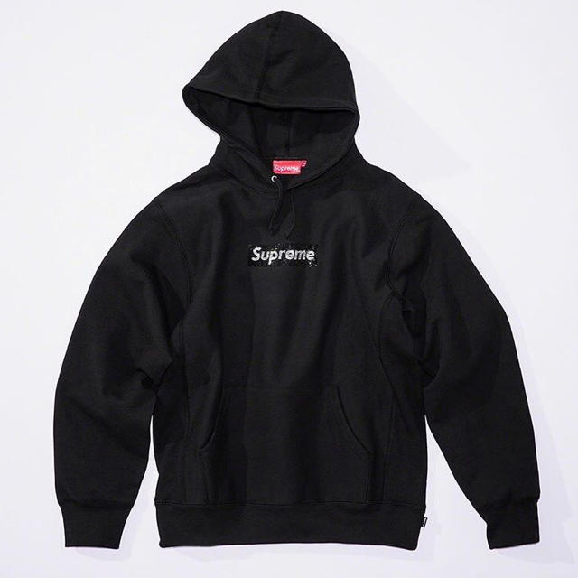 Supreme - Swarovski® Box Logo Hooded Sweatshirt